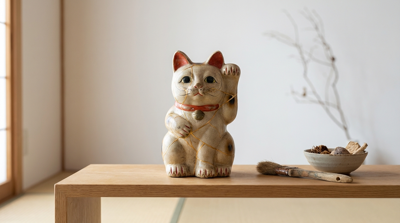 招き猫が割れた・古くなった場合の対処法