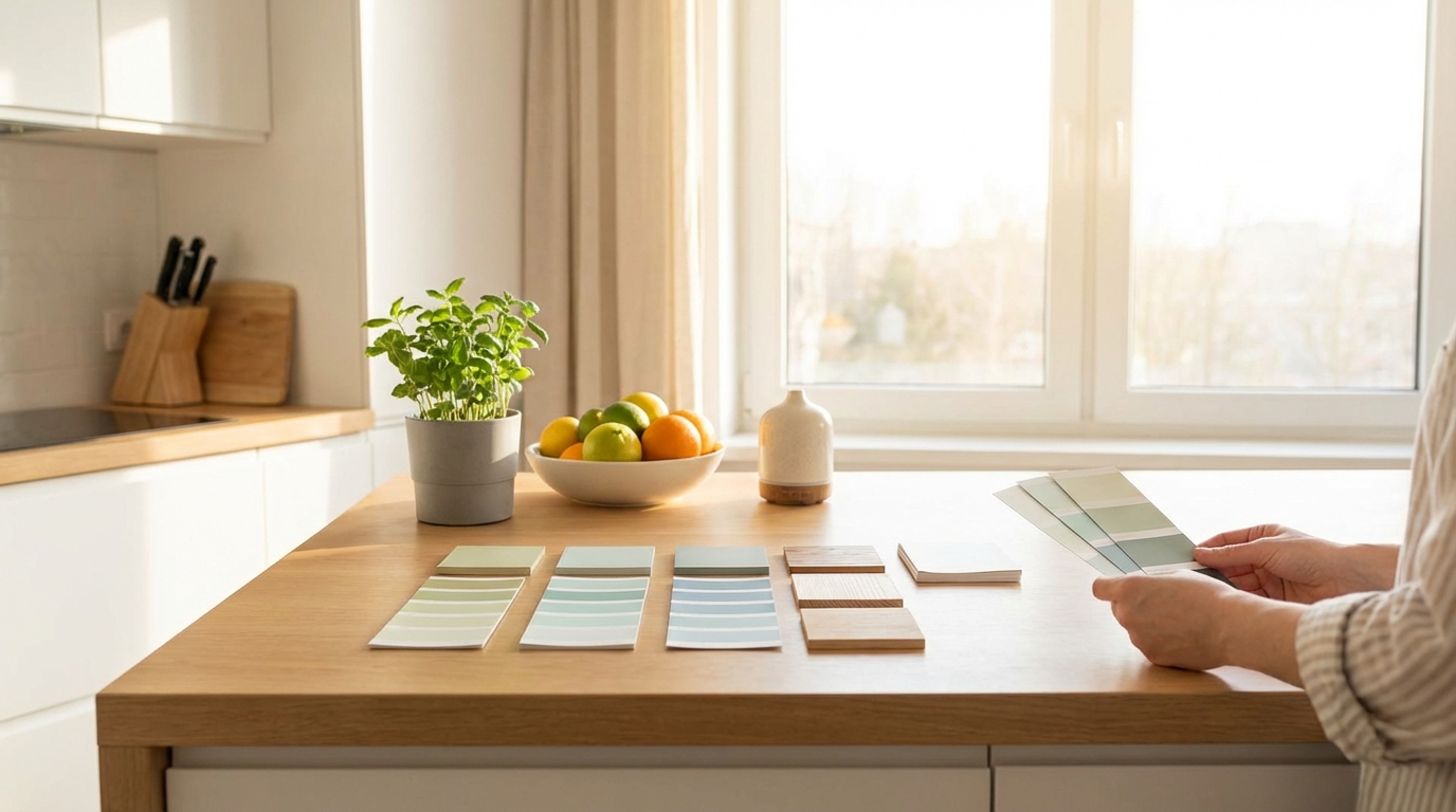 東キッチンの風水で取り入れたい色の選び方