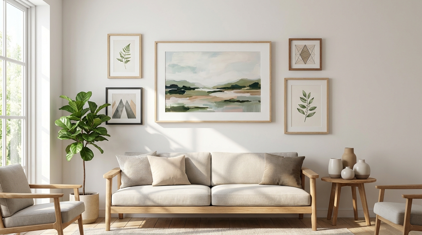 絵画の正しい飾り方｜高さ・額縁・配置の風水ルール