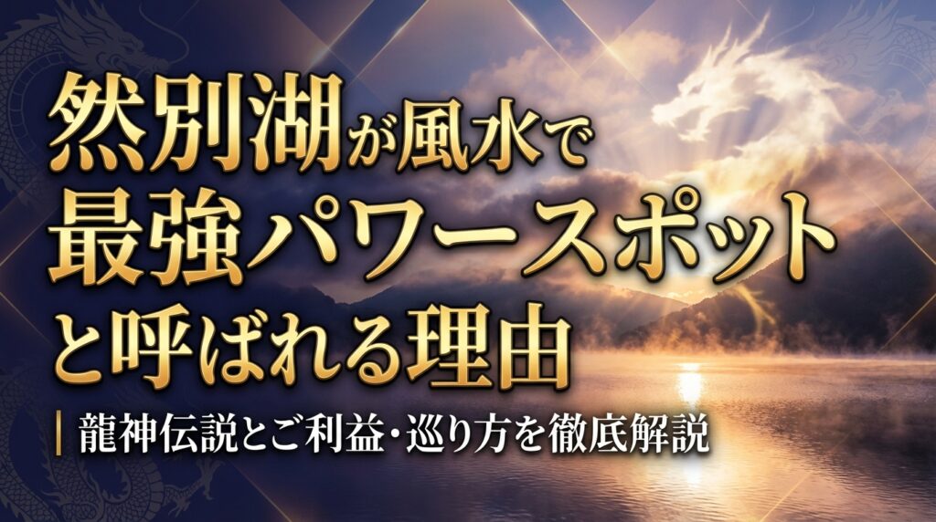 然別湖が風水で最強パワースポットと呼ばれる理由｜龍神伝説とご利益・巡り方を徹底解説