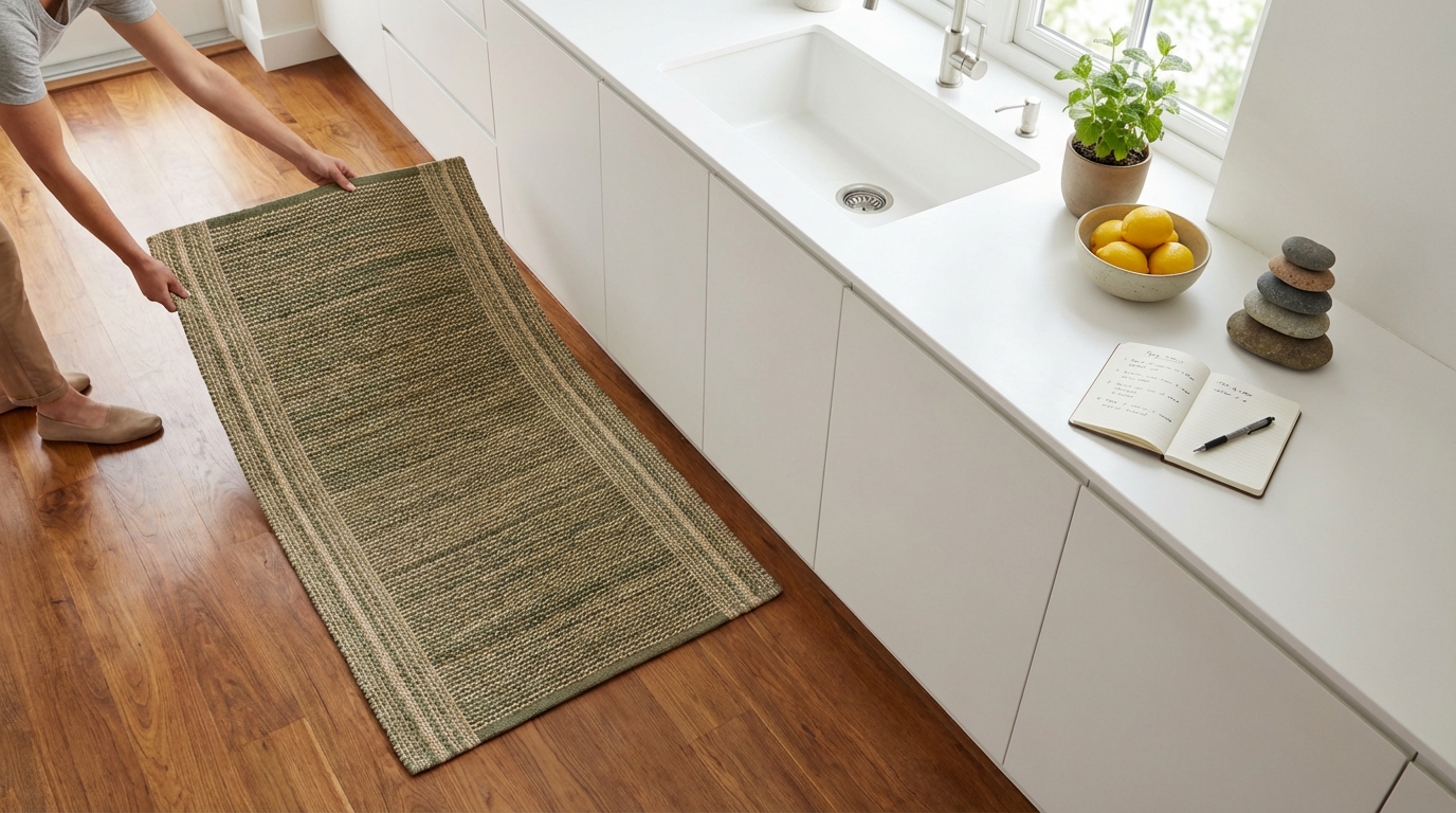 【実践】風水に基づくキッチンマットの選び方5ステップ
