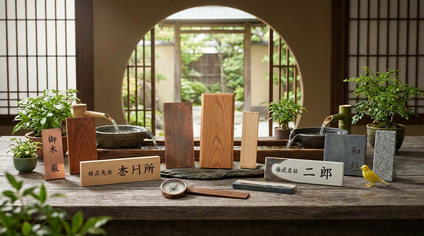 【素材別】コパ式風水による表札の選び方
