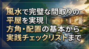 風水で完璧な間取りの平屋を実現｜方角・配置の基本から実践チェックリストまで