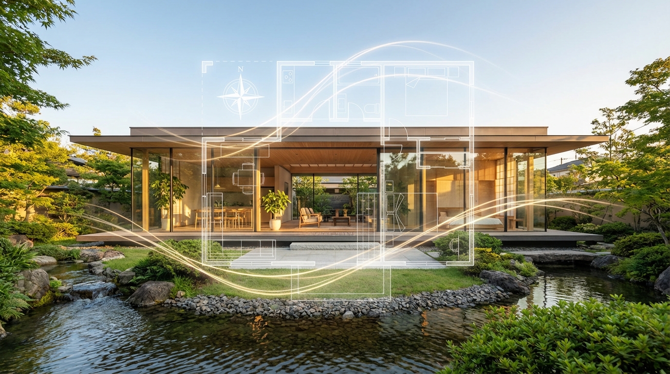 平屋が風水的に有利な理由と「完璧な間取り」の考え方