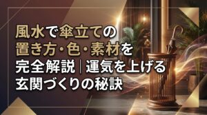 風水で傘立ての置き方・色・素材を完全解説｜運気を上げる玄関づくりの秘訣