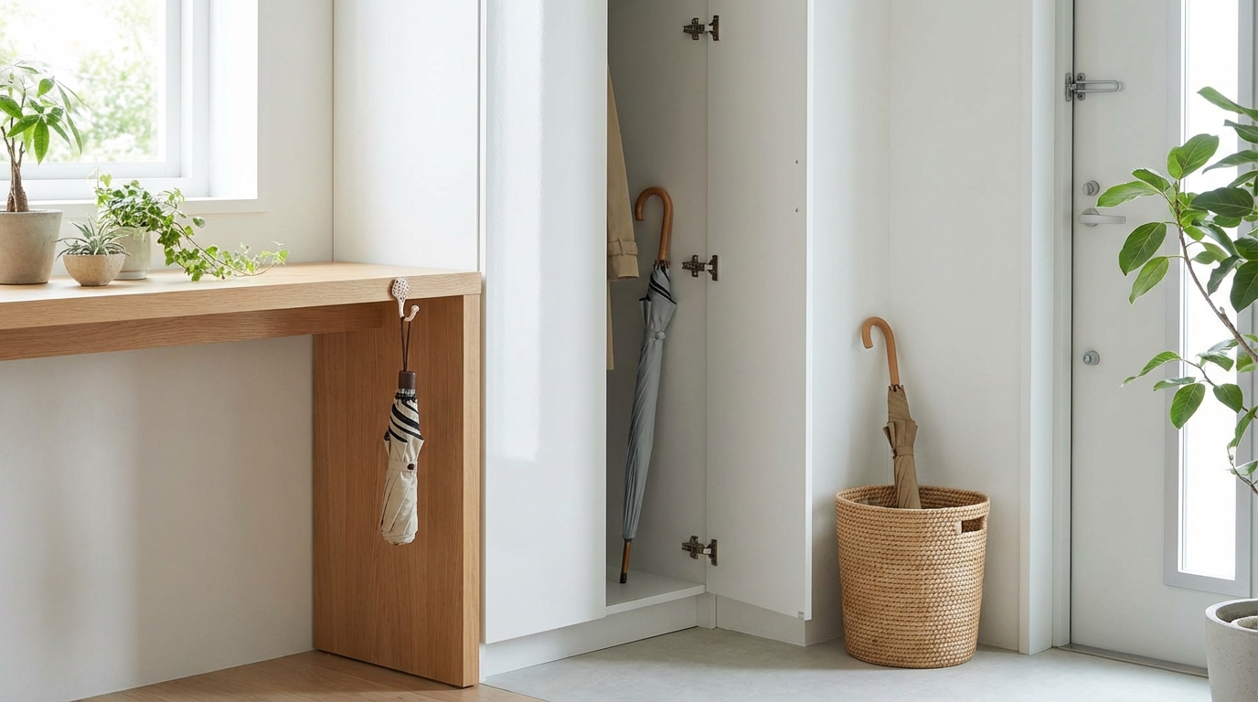 傘立てを置かない場合の風水的な代替策3選