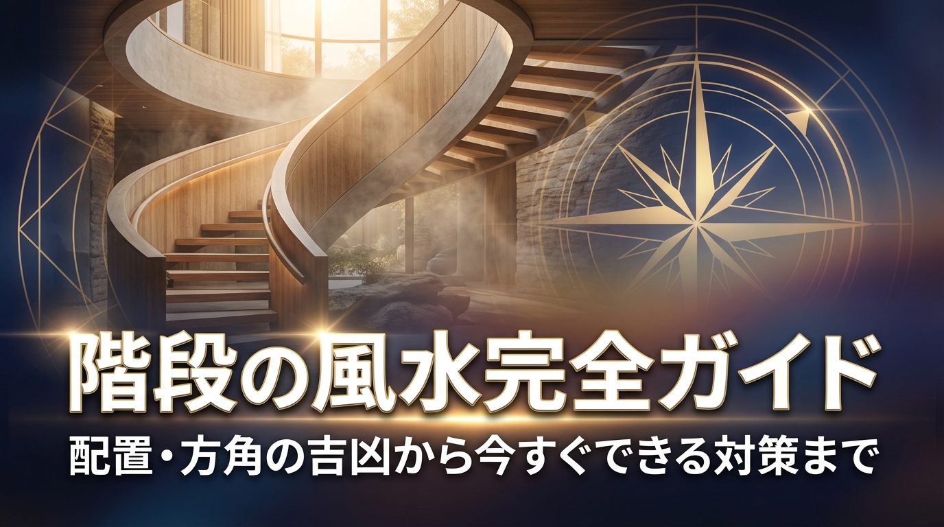階段の風水完全ガイド｜配置・方角の吉凶から今すぐできる対策まで