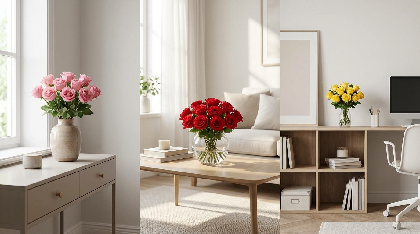 【場所別】バラの風水効果を高める飾り方ガイド