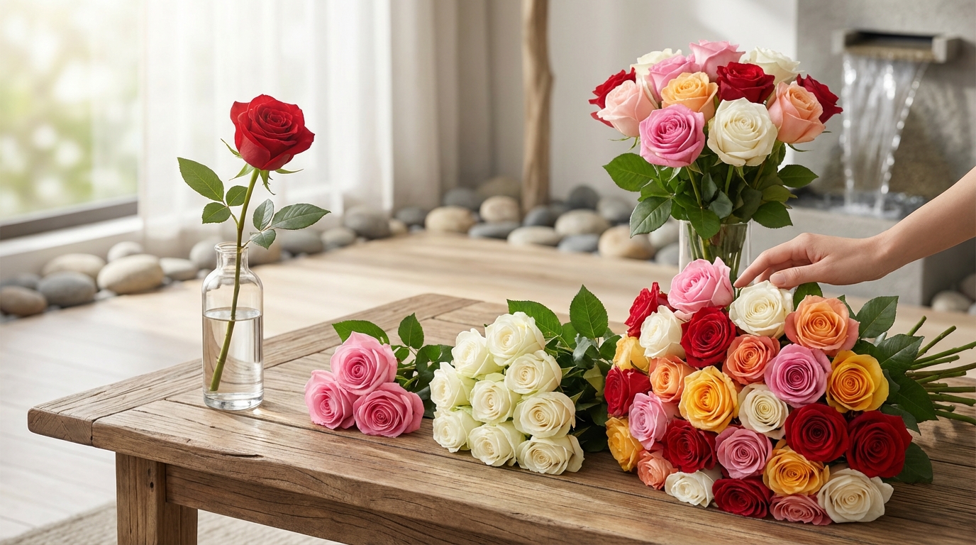 【本数別】バラの風水的な意味と選び方