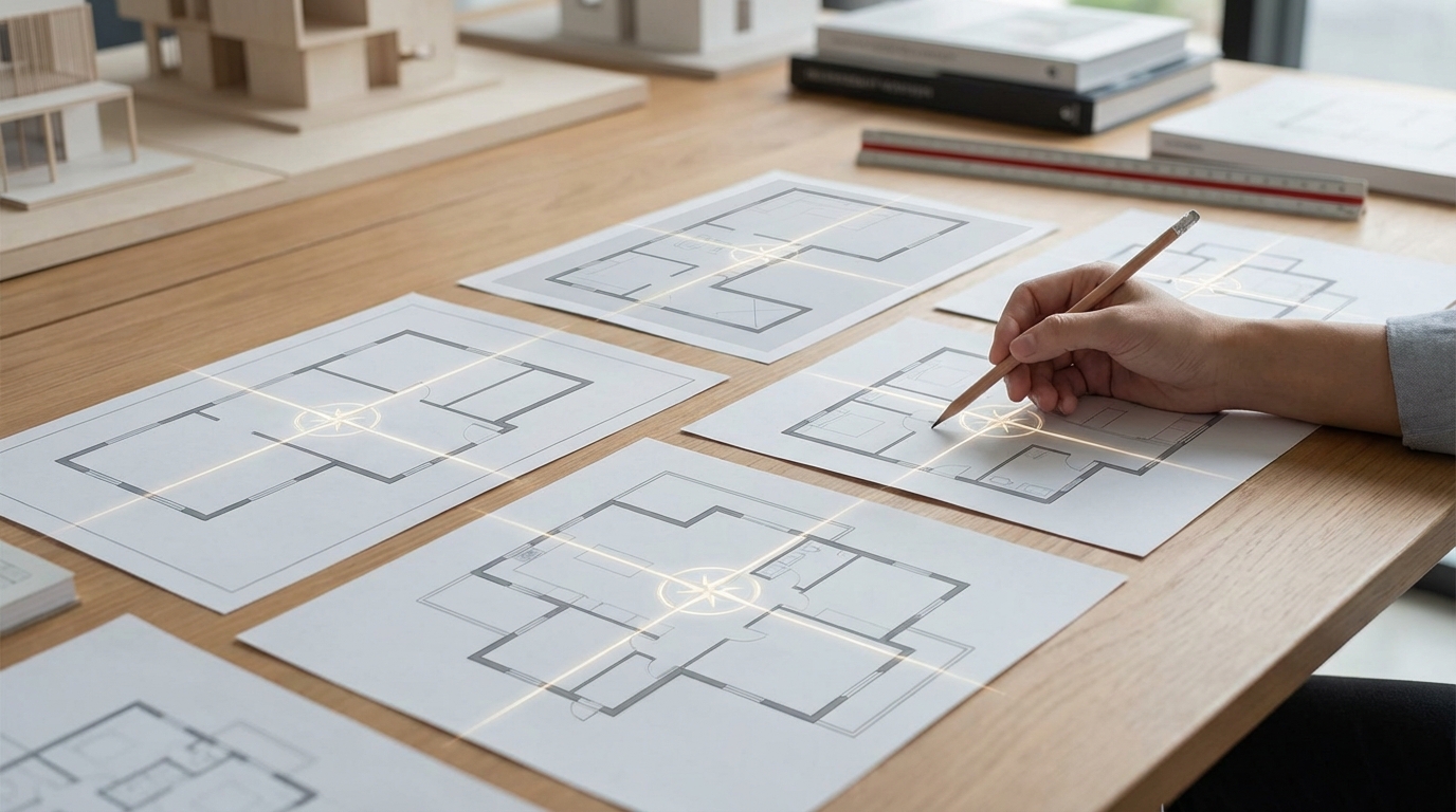 【図解】家の中心の正しい求め方｜間取りパターン別