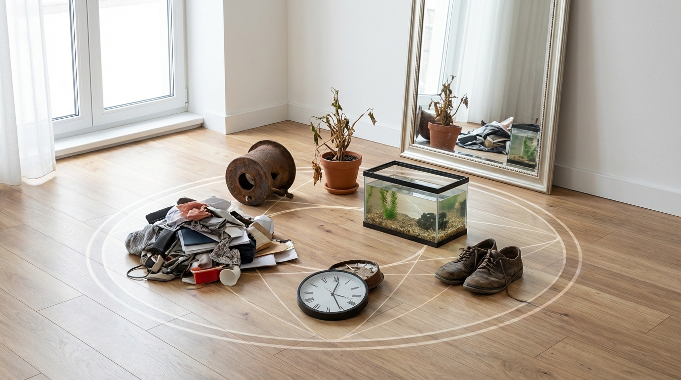 風水で家の中心に置いてはいけないもの7選と理由