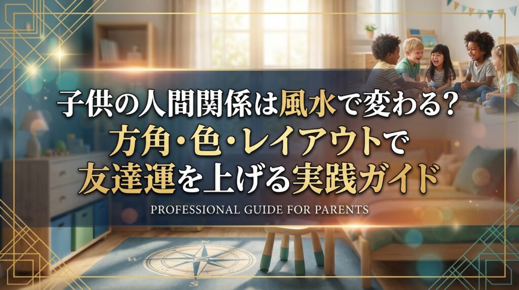子供の人間関係は風水で変わる？方角・色・レイアウトで友達運を上げる実践ガイド