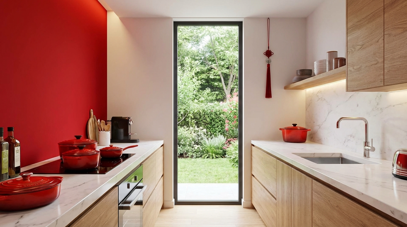 風水で赤色が持つ意味とキッチンとの関係性