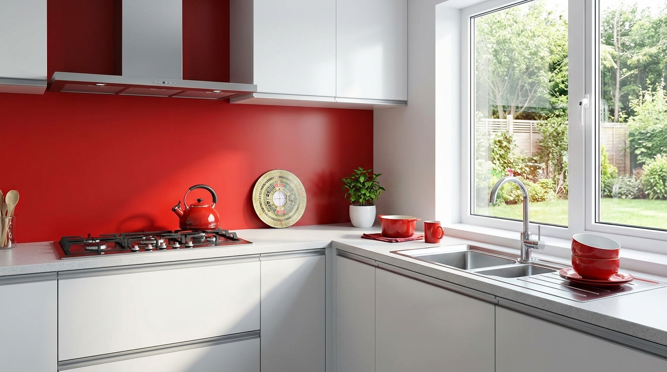 キッチンで赤を使うときの風水NG配置と注意点