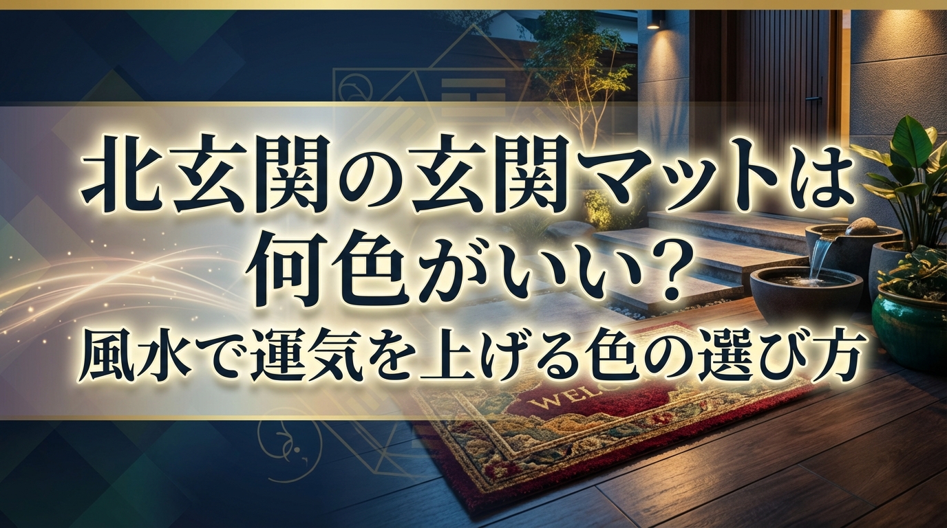 北玄関の玄関マットは何色がいい？風水で運気を上げる色の選び方