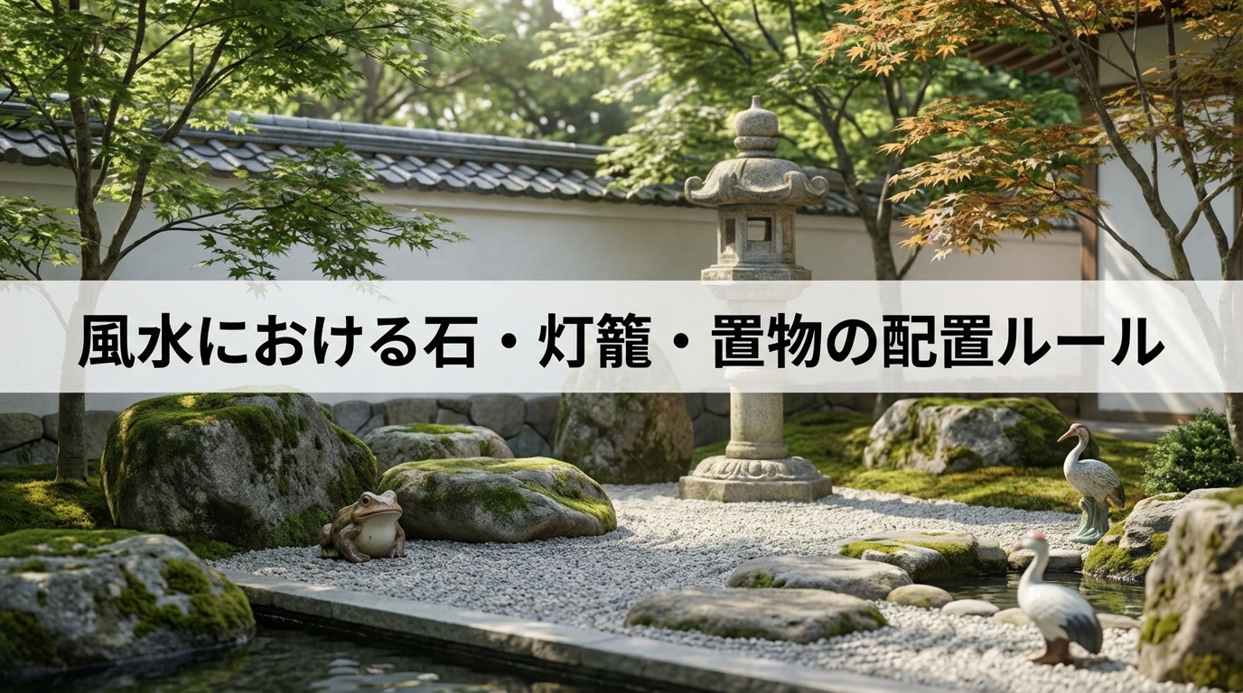 風水における石・灯籠・置物の配置ルール