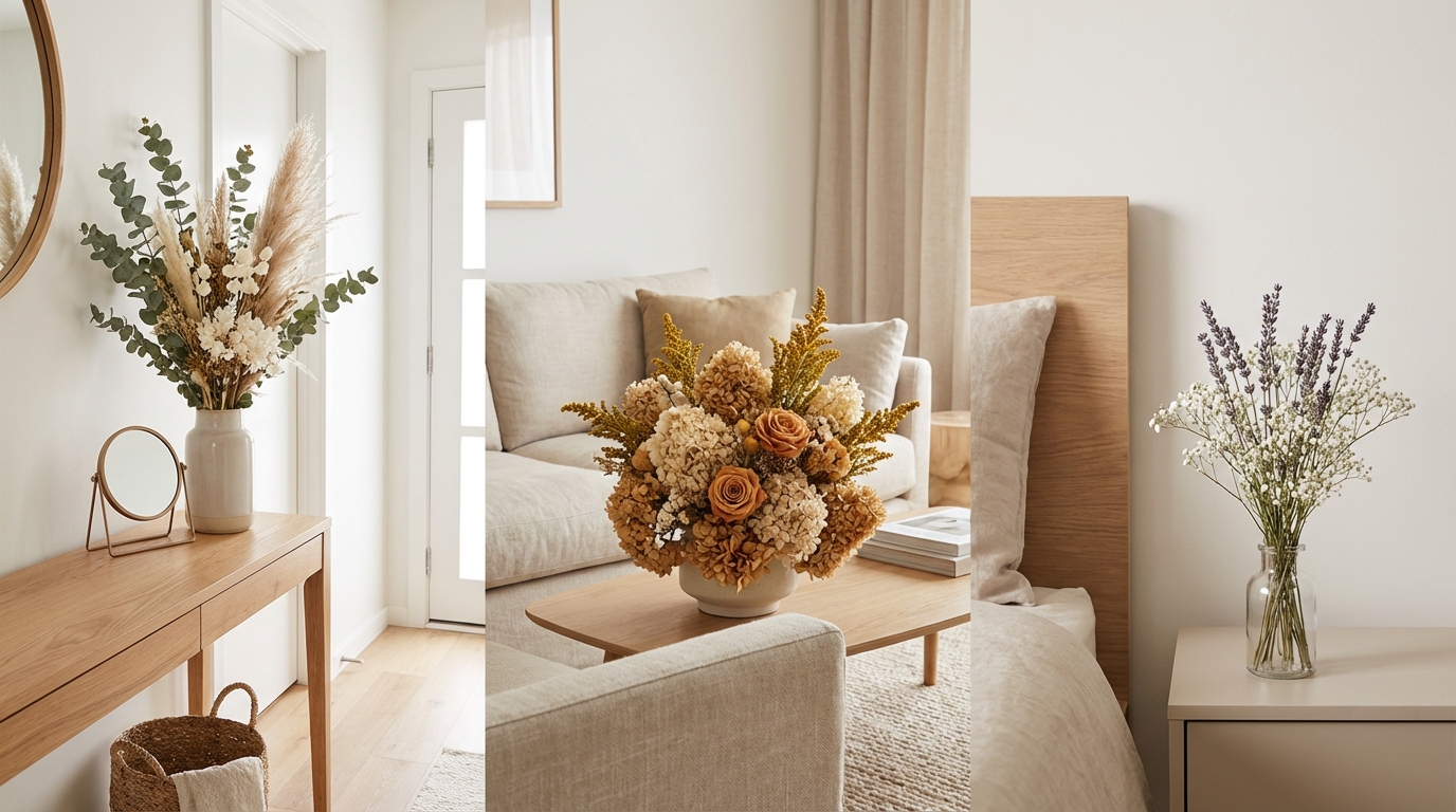 【場所別】ドライフラワーの風水を意識した正しい飾り方