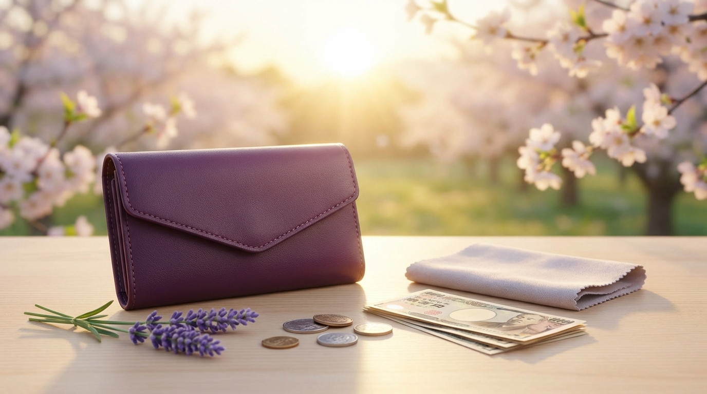 紫色の財布を使い始めるベストタイミングと作法