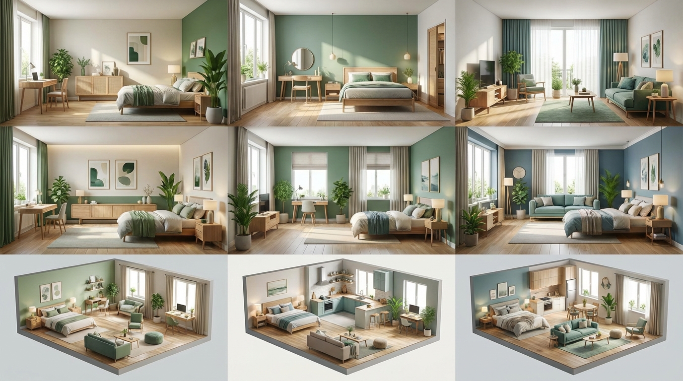 【間取り別】一人暮らし・ワンルームの風水レイアウト実例