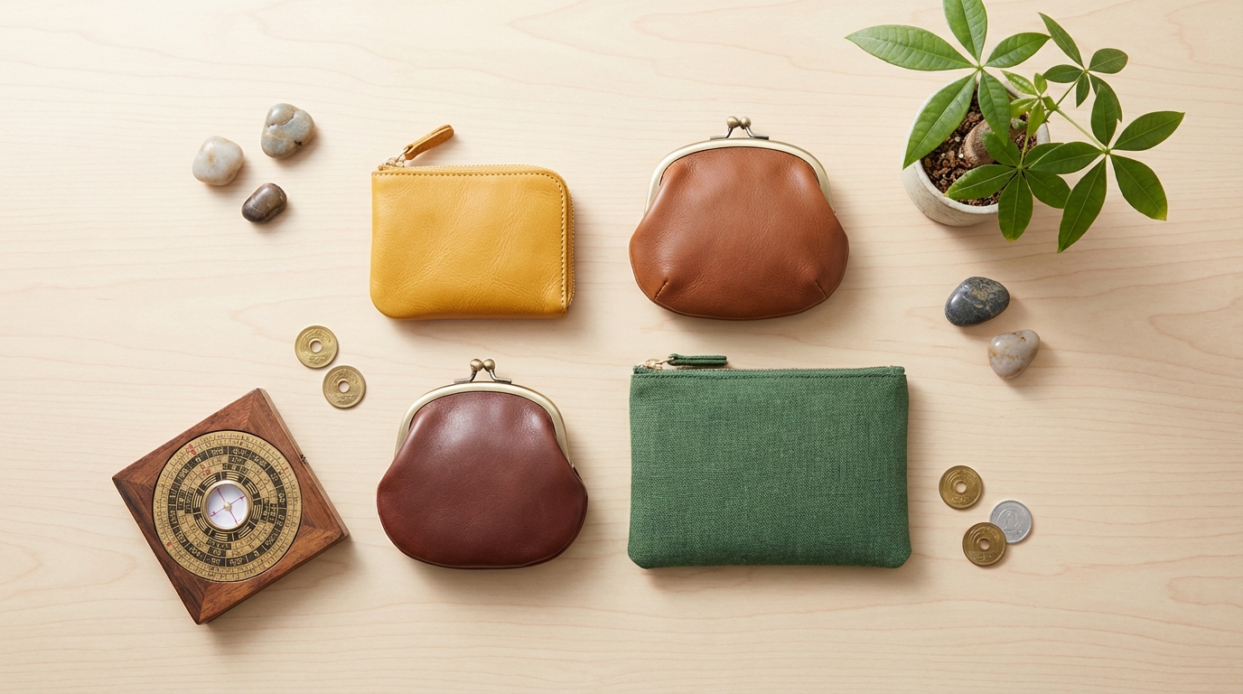 風水的に正しい小銭入れの選び方【色・素材・形状】