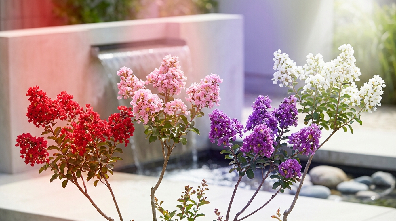 サルスベリの風水効果は花の色で変わる