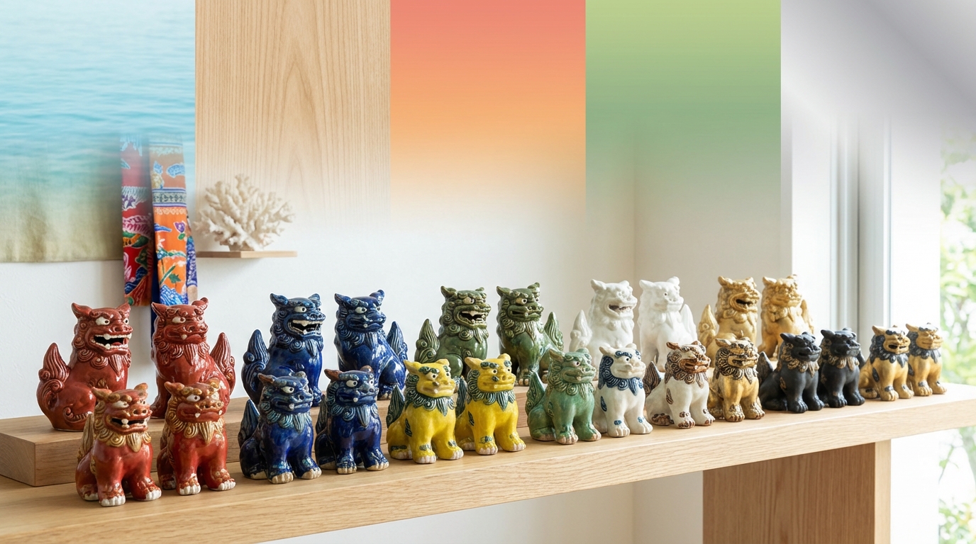 【早見表】シーサーの色別・風水効果と意味一覧