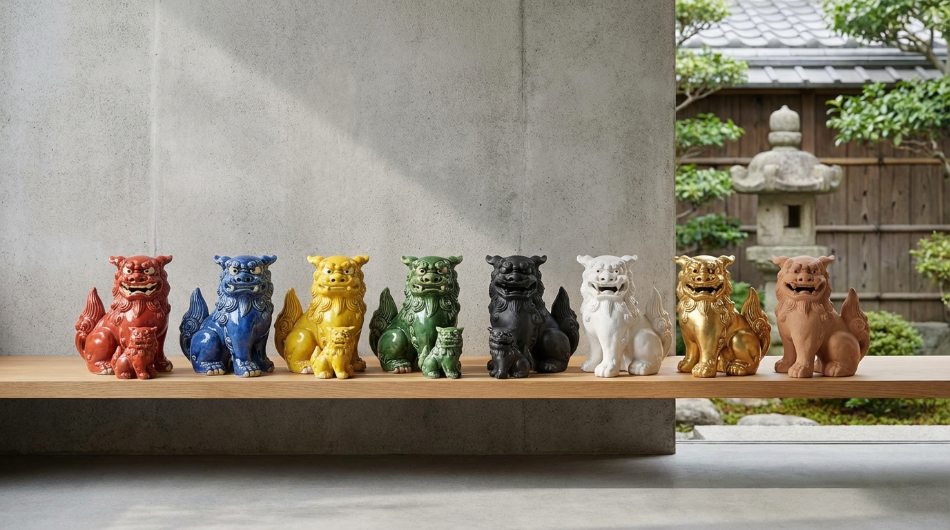 【目的別】シーサーの色の選び方ガイド