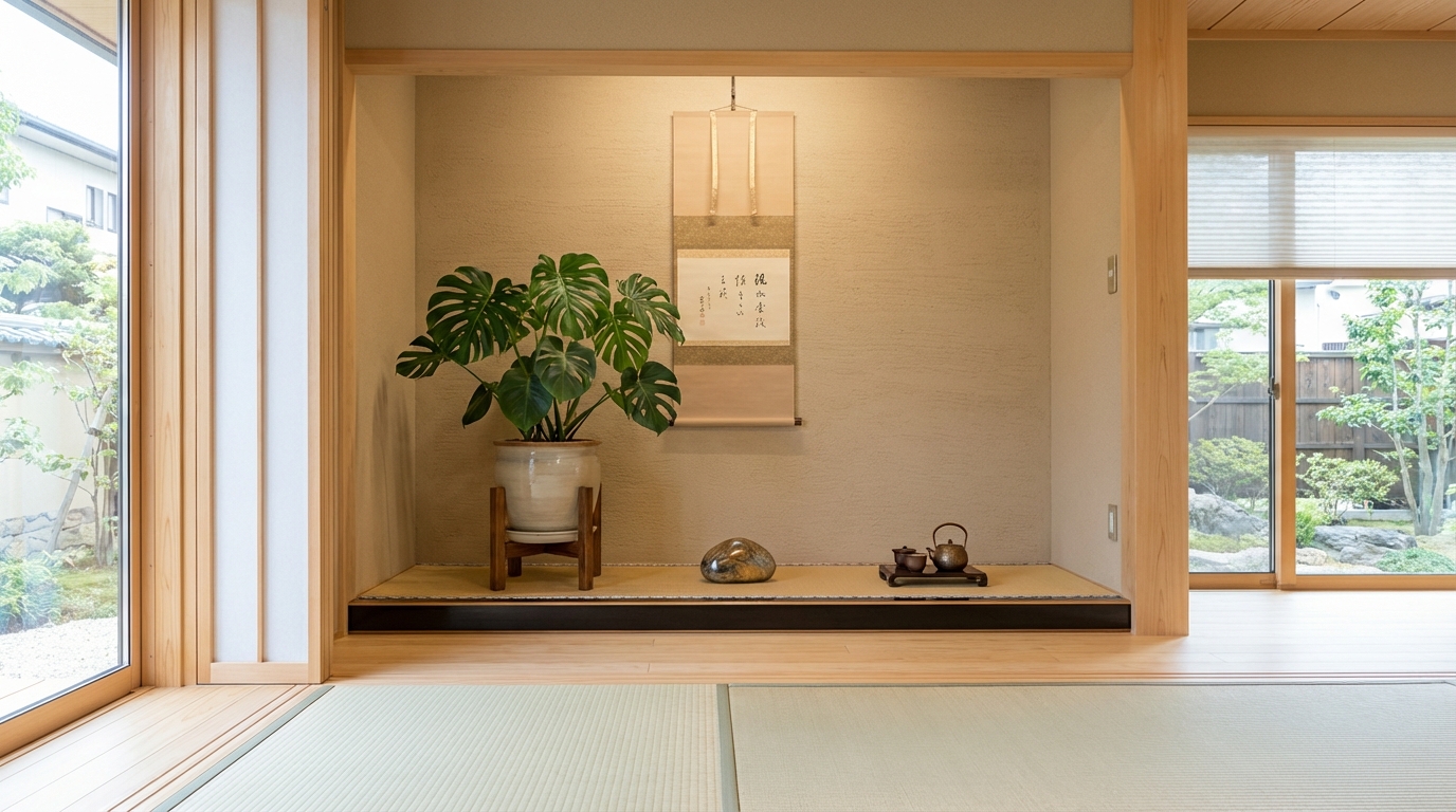 床の間の風水的な意味と観葉植物を置くメリット