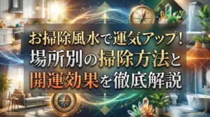 お掃除風水で運気アップ！場所別の掃除方法と開運効果を徹底解説