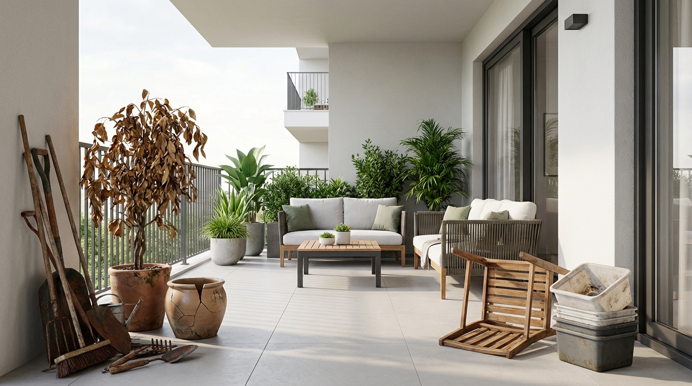 風水的にベランダに置いてはいけないもの5選