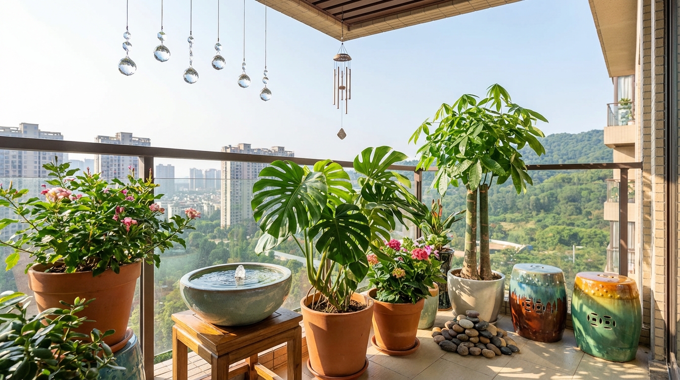 風水でベランダに置くと運気が上がるもの5選
