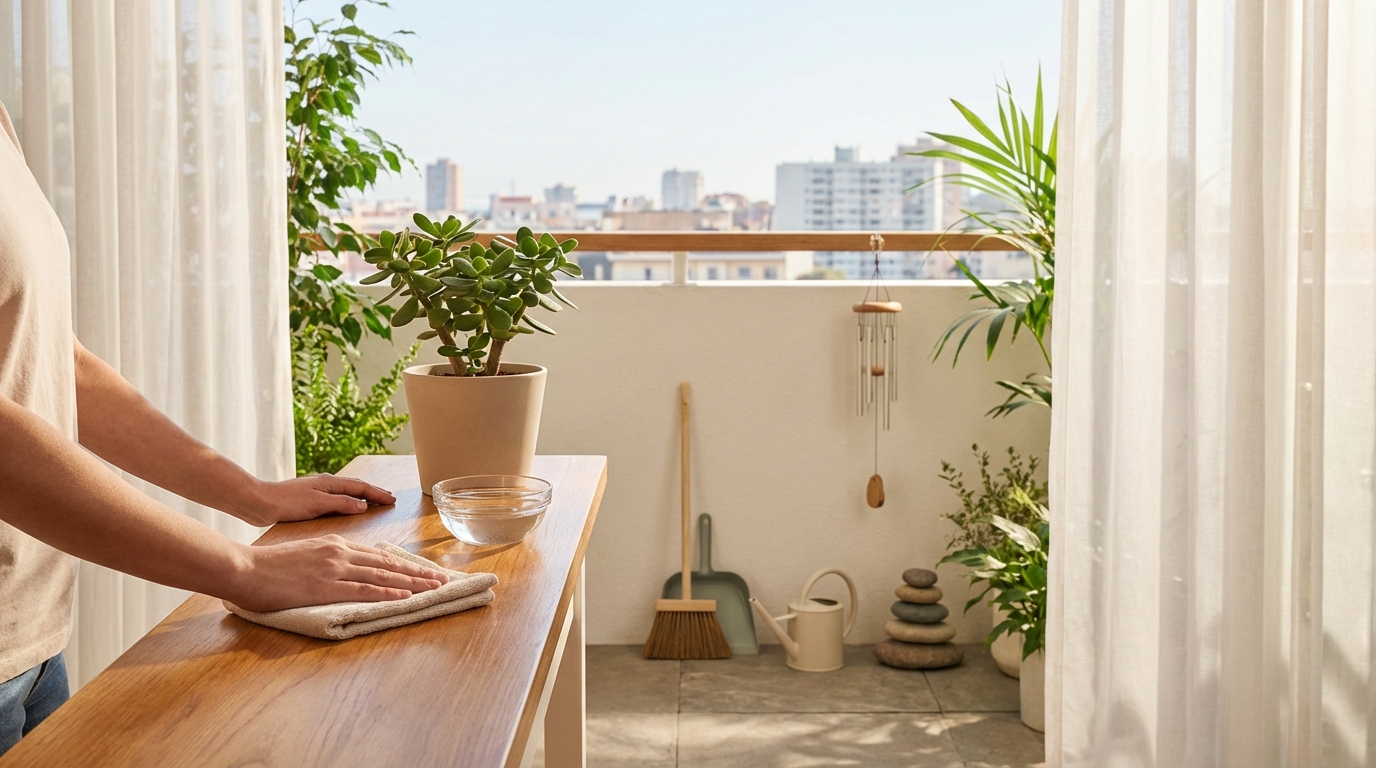 風水効果を高めるベランダ掃除の手順5ステップ