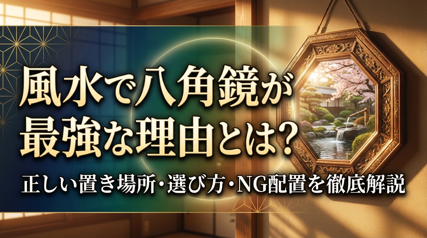 風水で八角鏡が最強な理由とは？正しい置き場所・選び方・NG配置を徹底解説