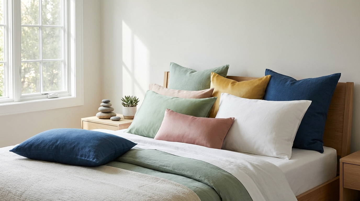 【結論】枕の色を風水で選ぶなら？目的別おすすめカラー一覧