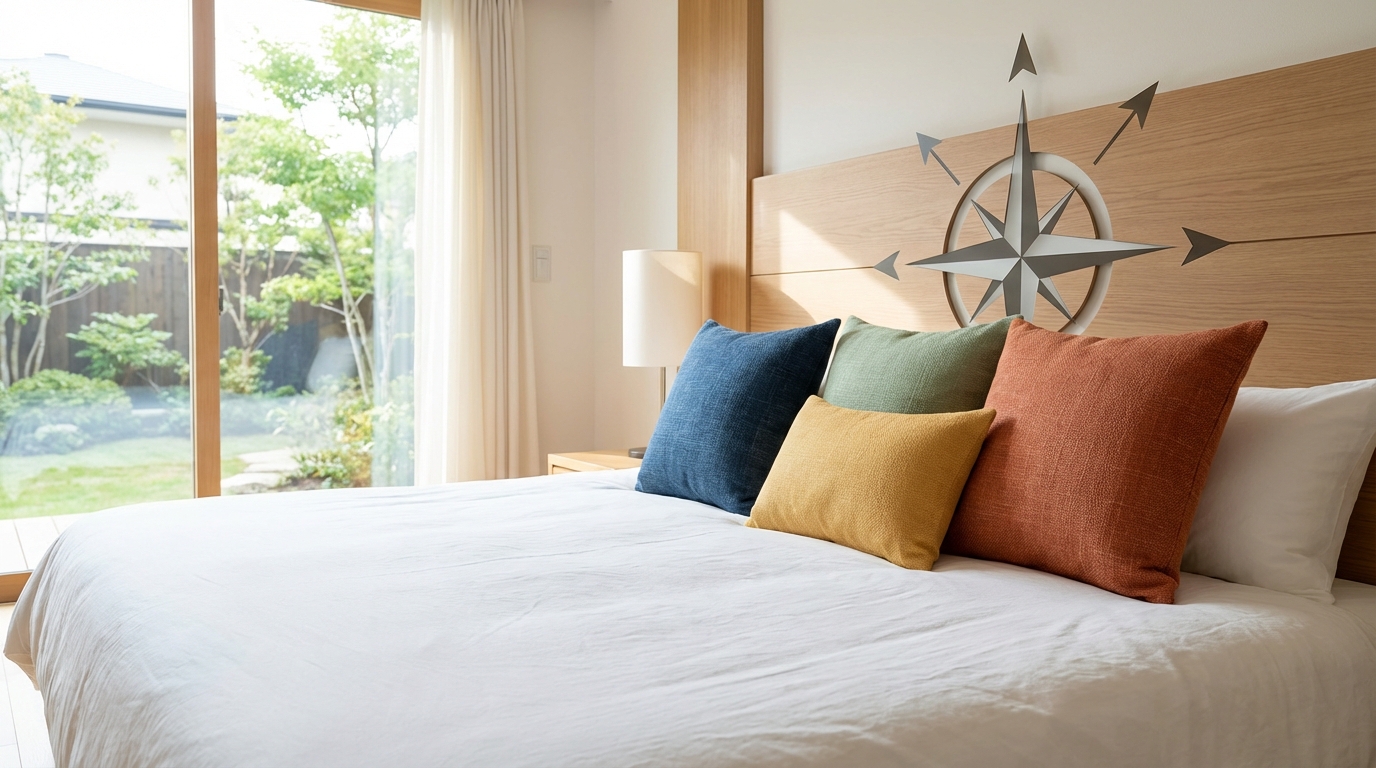 【方角別】寝室の位置で変わる枕カバーの風水おすすめ色