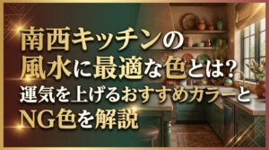南西キッチンの風水に最適な色とは？運気を上げるおすすめカラーとNG色を解説