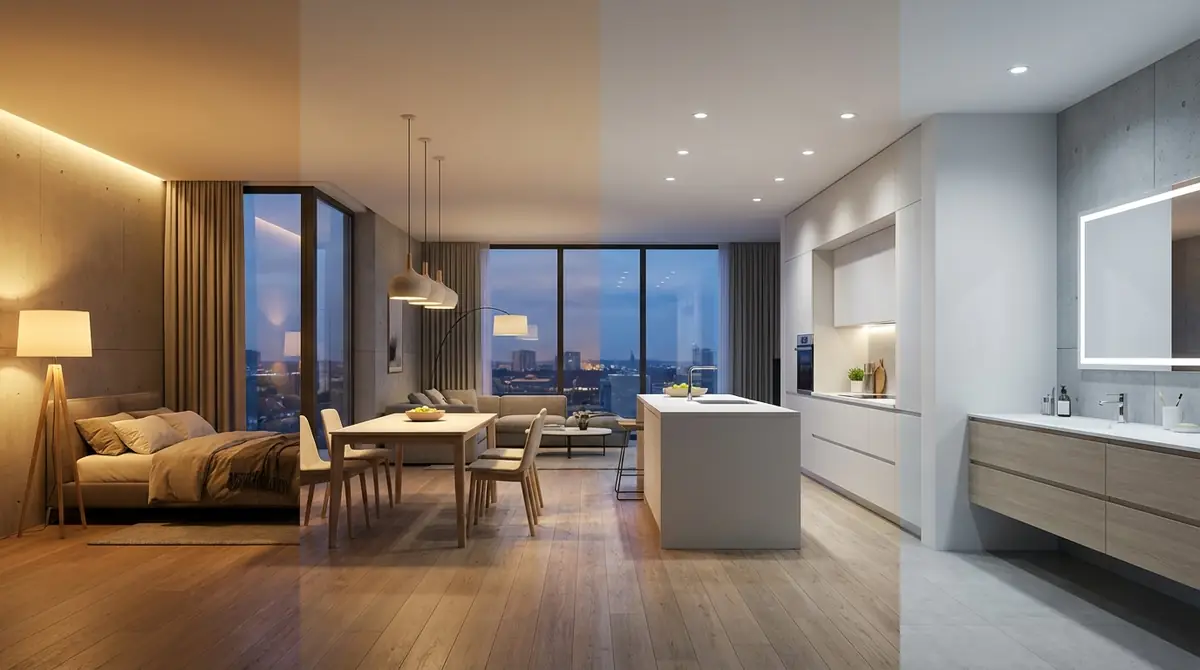 【早見表】部屋別おすすめ照明の色と明るさ一覧