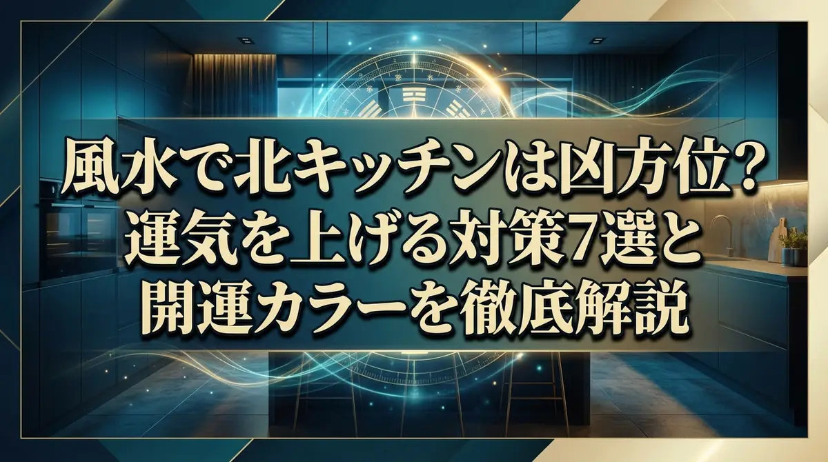 風水で北キッチンは凶方位?運気を上げる対策7選と開運カラーを徹底解説
