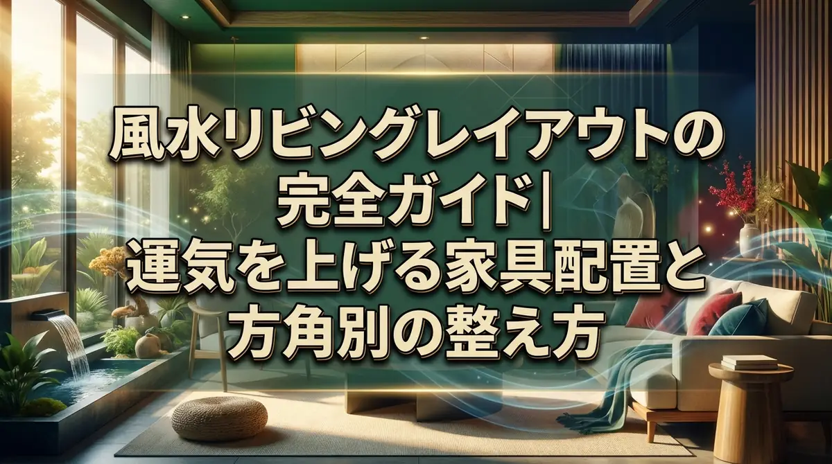 風水リビングレイアウトの完全ガイド|運気を上げる家具配置と方角別の整え方