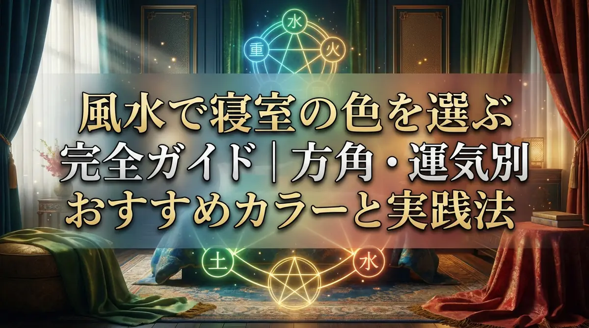 風水で寝室の色を選ぶ完全ガイド｜方角・運気別おすすめカラーと実践法