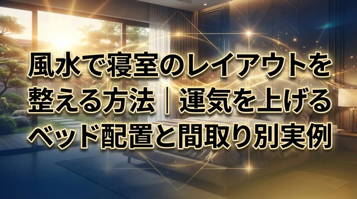 風水で寝室のレイアウトを整える方法|運気を上げるベッド配置と間取り別実例