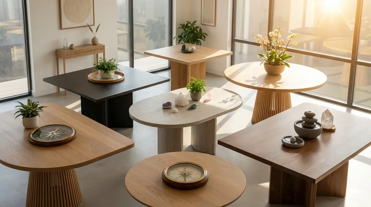 テーブルの形×置き方・方角で運気をさらにアップさせるコツ