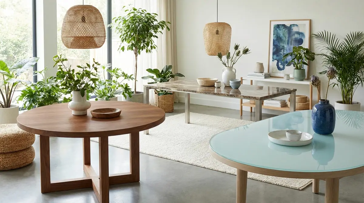 風水的に良いテーブルの選び方｜形×素材×色の組み合わせ