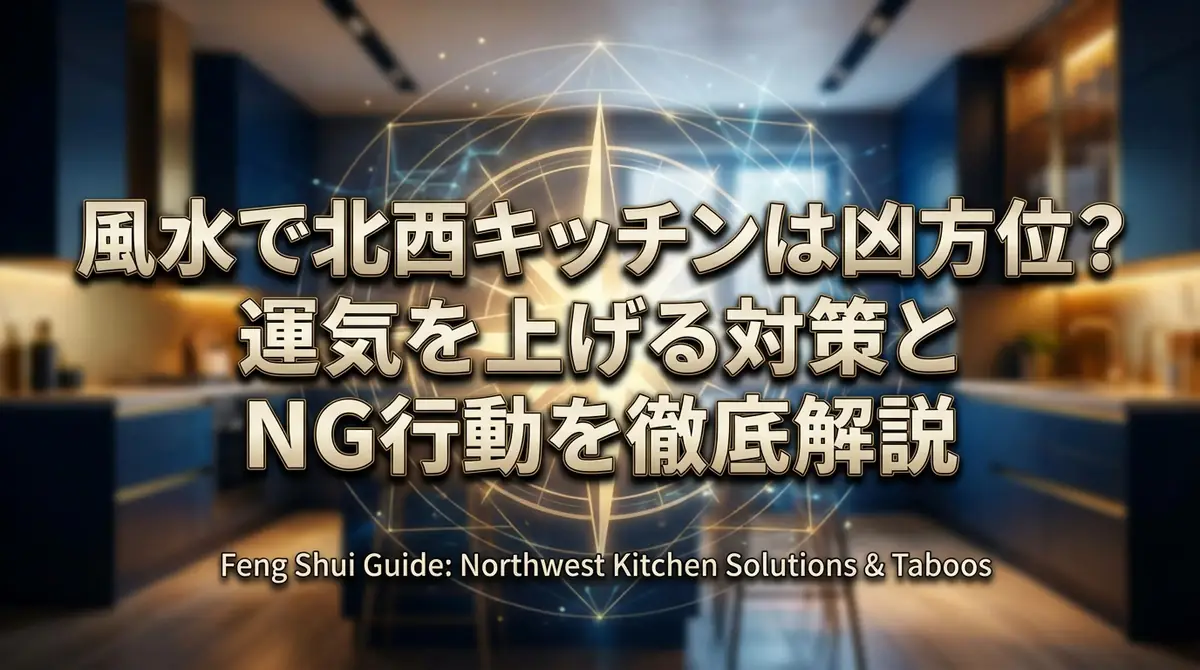 風水で北西キッチンは凶方位?運気を上げる対策とNG行動を徹底解説