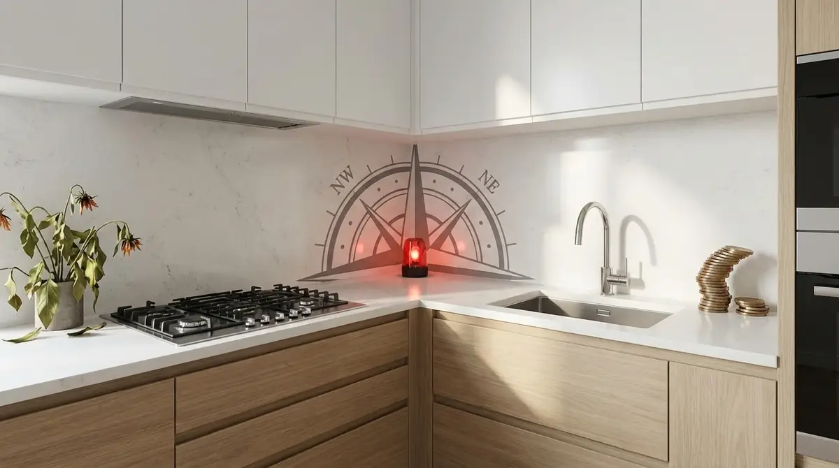 風水で北西キッチンが注意される3つの理由