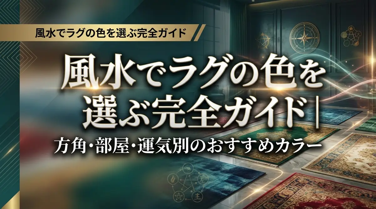 風水でラグの色を選ぶ完全ガイド｜方角・部屋・運気別のおすすめカラー