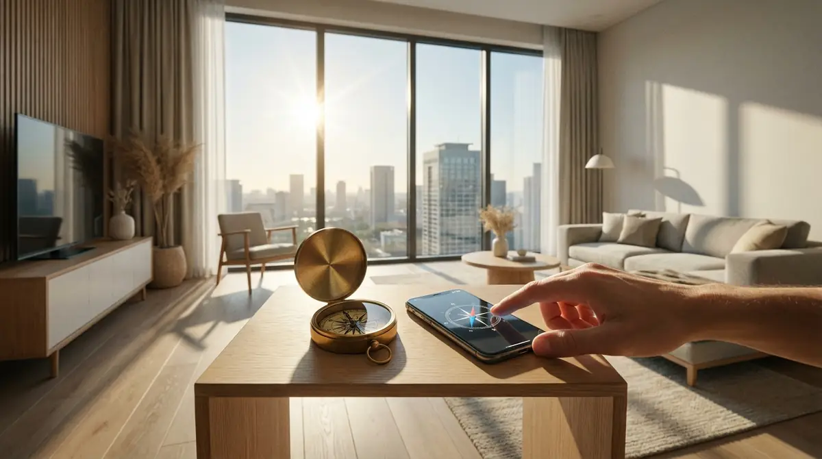 自宅の方角を確認する方法【3ステップ】