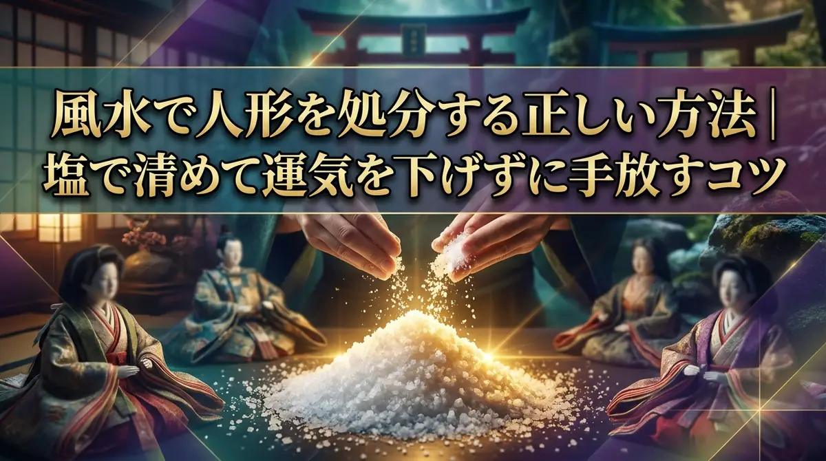風水で人形を処分する正しい方法|塩で清めて運気を下げずに手放すコツ