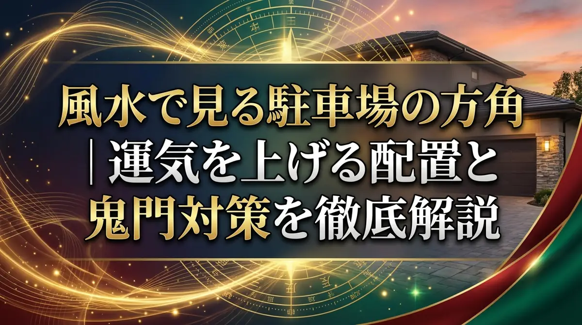 風水で見る駐車場の方角|運気を上げる配置と鬼門対策を徹底解説