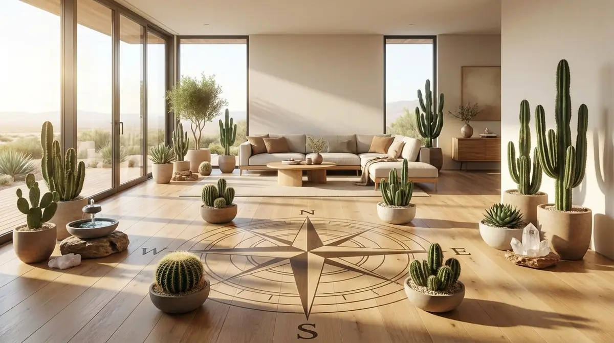【方角別】サボテンの風水効果を最大化する配置術